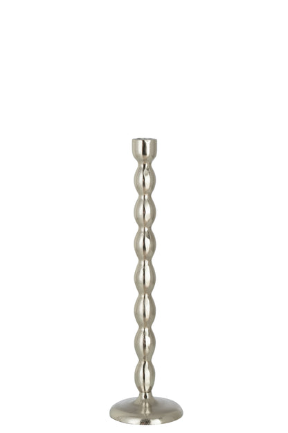 J-Line Kandelaar Bollen Mat Aluminium Zilver Large