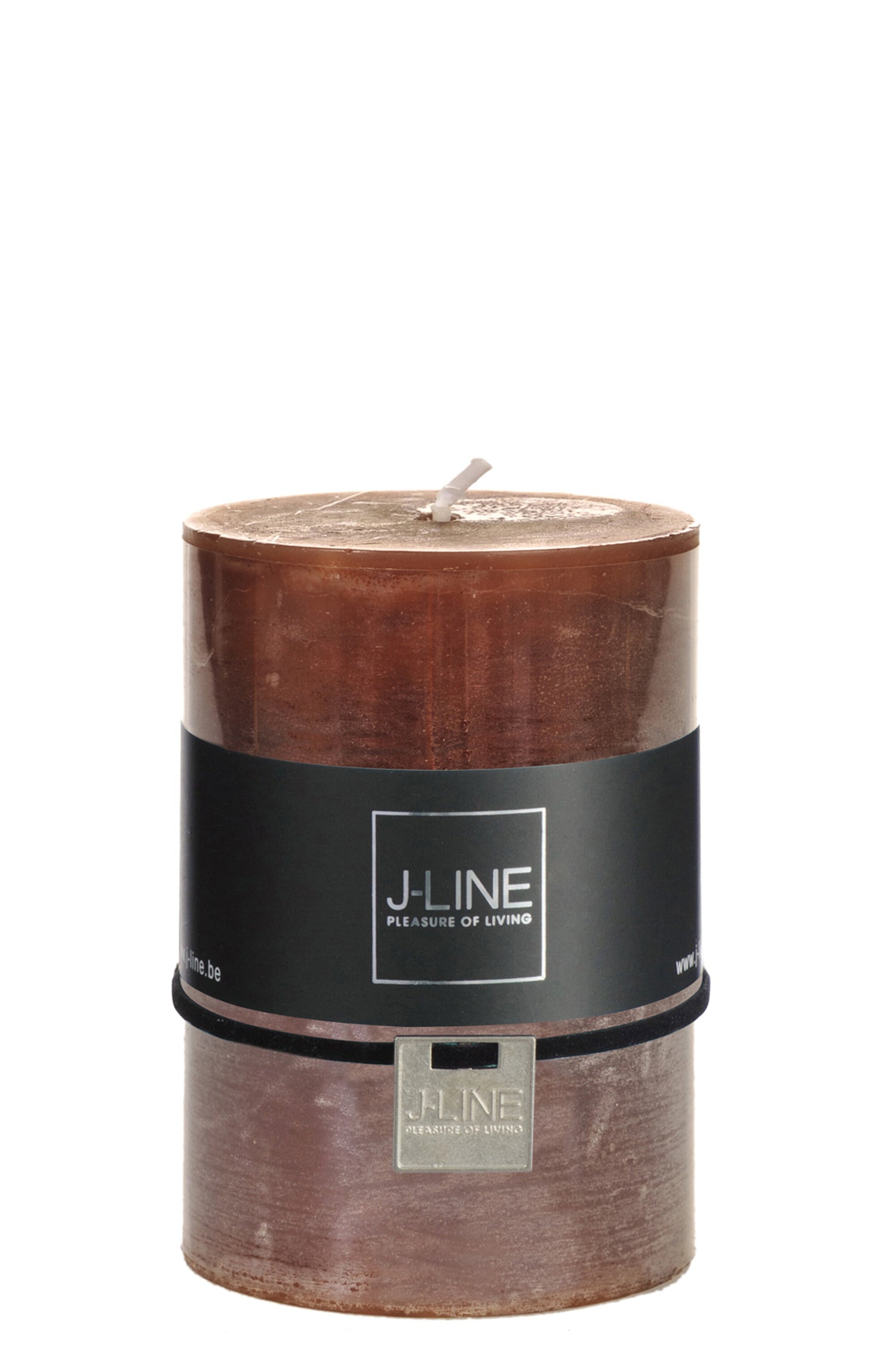 J-Line cilinderkaars - bruin - M - 48U