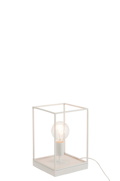 J-Line Lamp 1 Lamp Rechthoekig Frame Metaal Wit Small