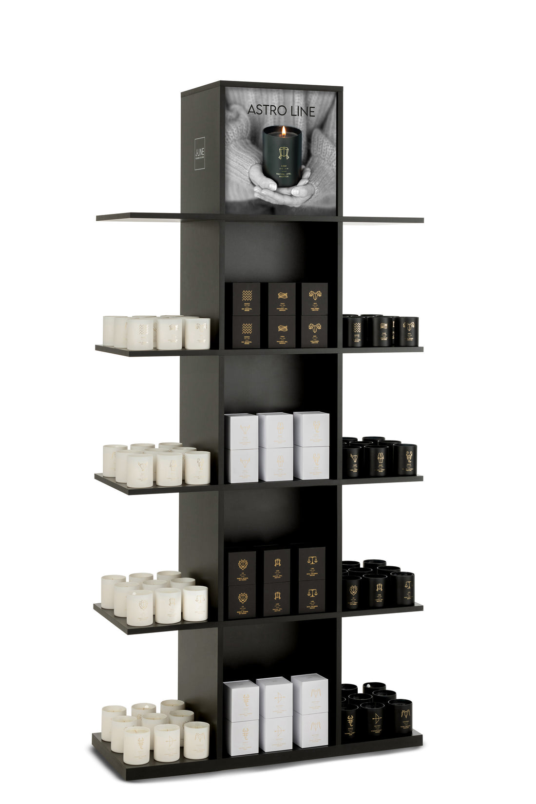 Sis J-Line Display Hout Zwart