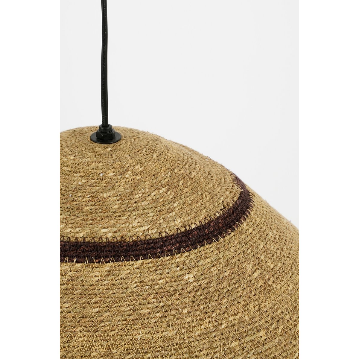 Belvivere Hanglamp - H22 x Ø41 cm - Jute - Lichtbruin