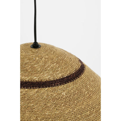 Belvivere Hanglamp - H22 x Ø41 cm - Jute - Lichtbruin