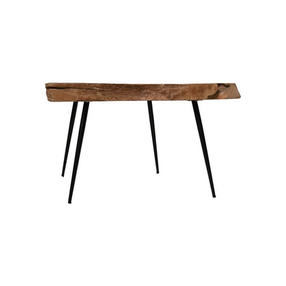 Salontafel - 80x50x53 - Naturel - Teak/metaal