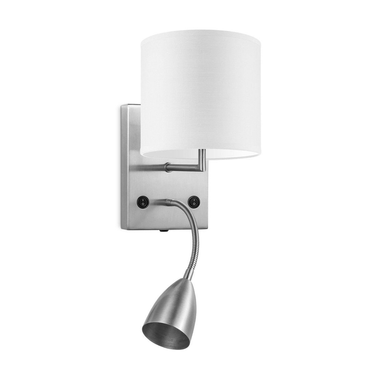 Wandlamp - Read, LED Leeslamp, E27, wit 16cm