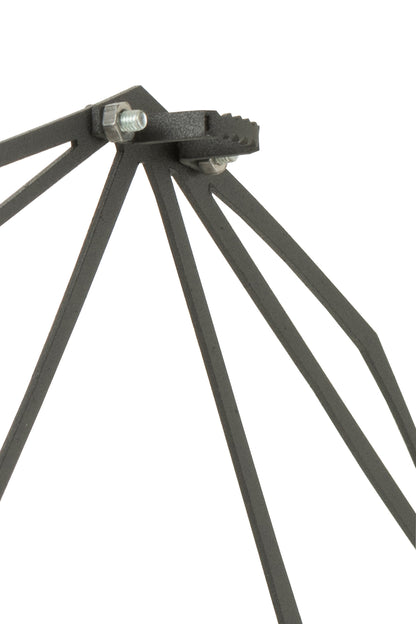 Wanddecoratie Schedel Metaal Zwart