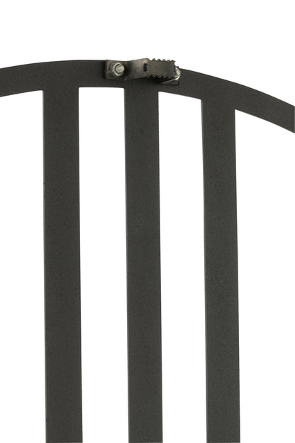 Kloklijnen Metaal Zwart Groot