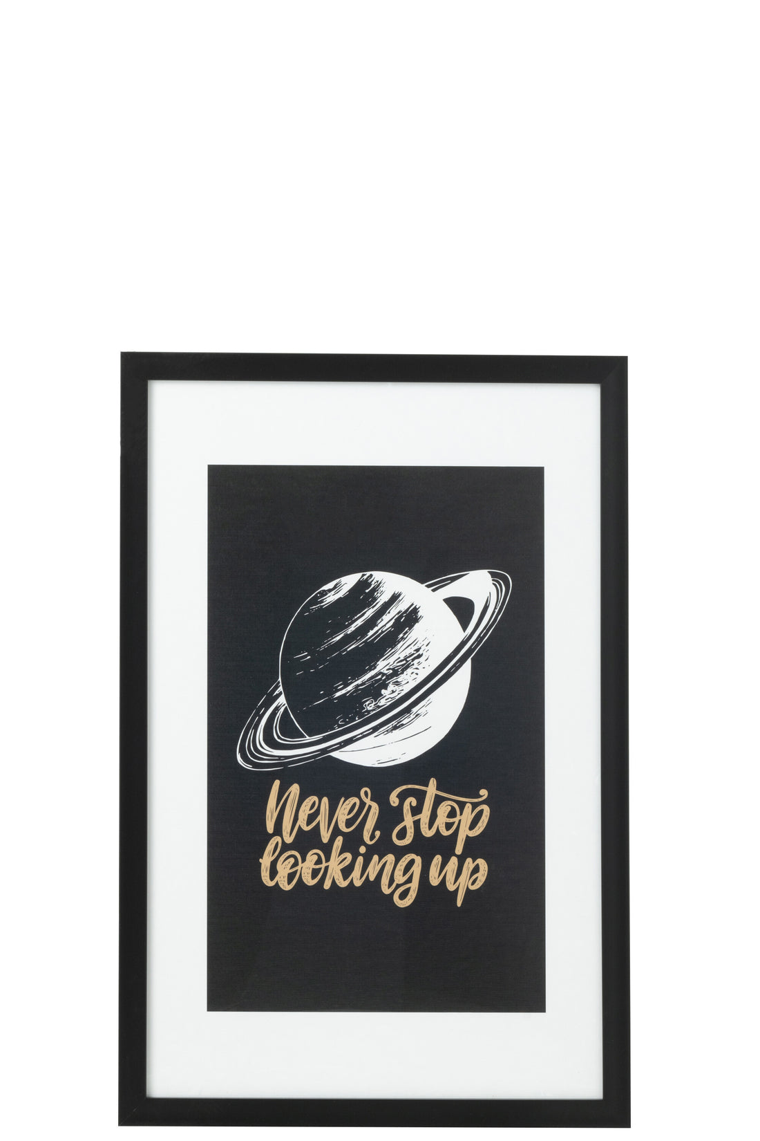 Wanddecoratie Maan Papier/Kunststof Zwart