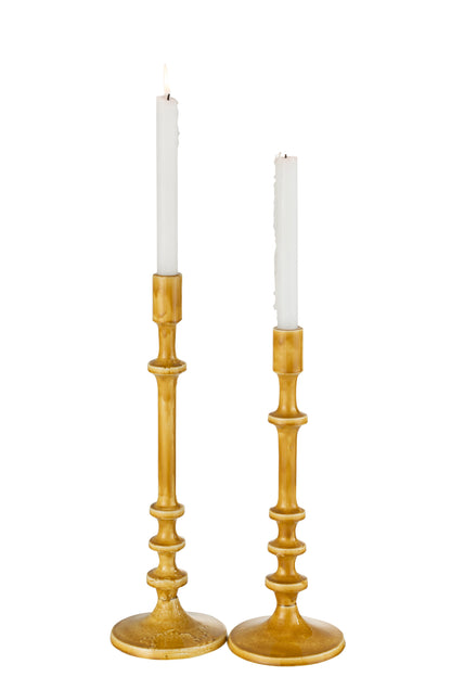 J-Line kandelaar Klassiek - aluminium - oker - large