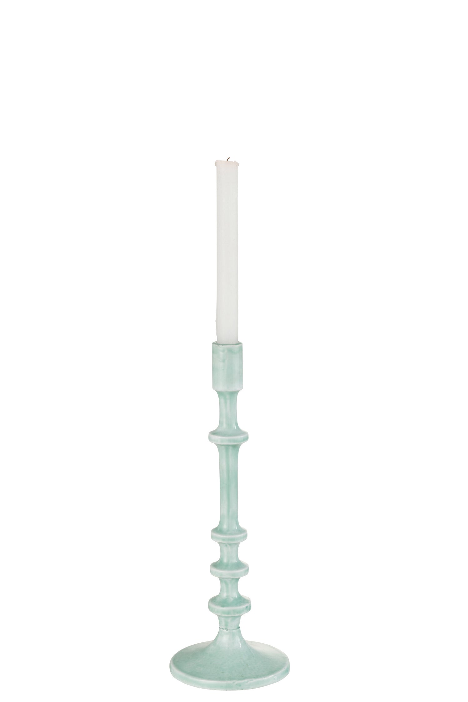 J-Line kandelaar Klassiek - aluminium - blauw - klein