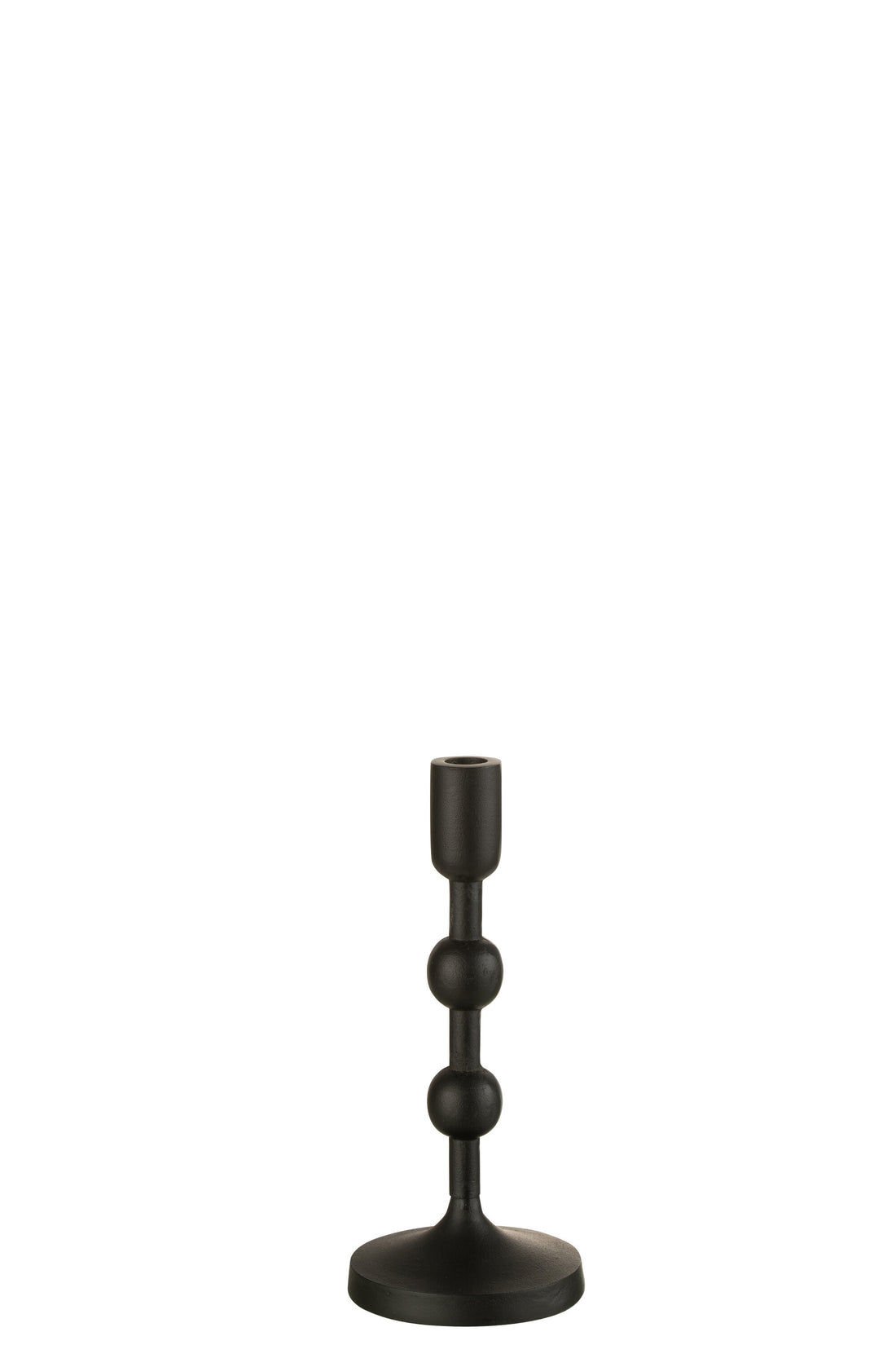 J-Line kandelaar Bollen - aluminium - zwart - large