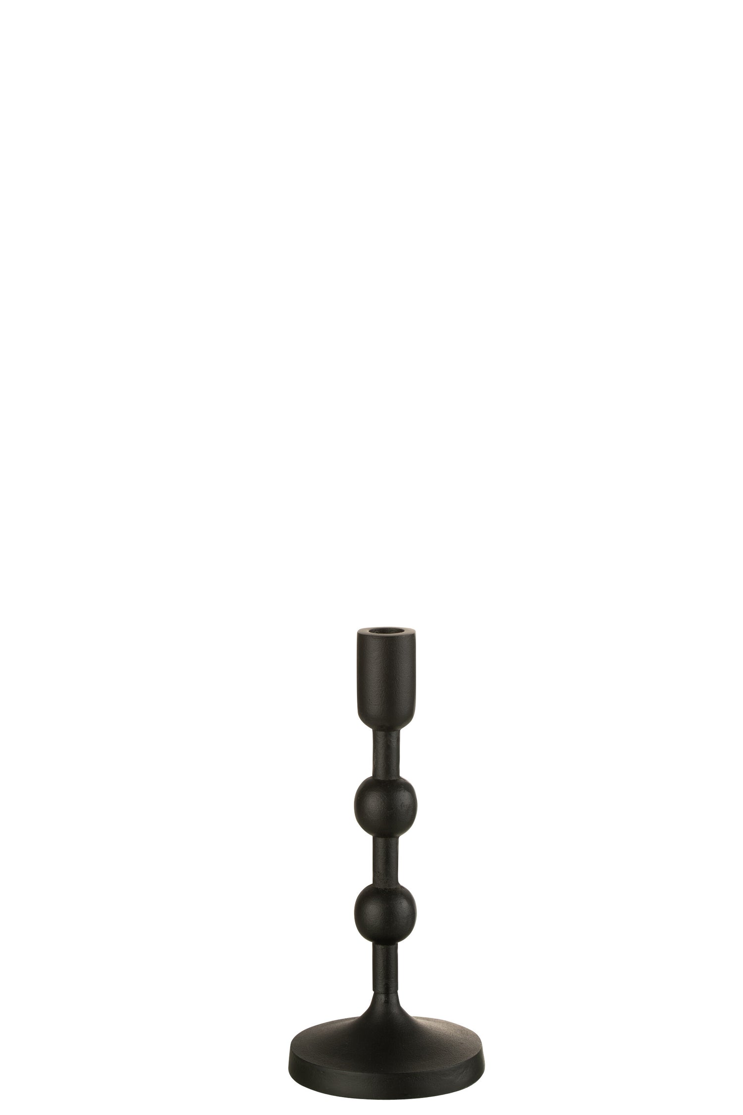 J-Line kandelaar Bollen - aluminium - zwart - large