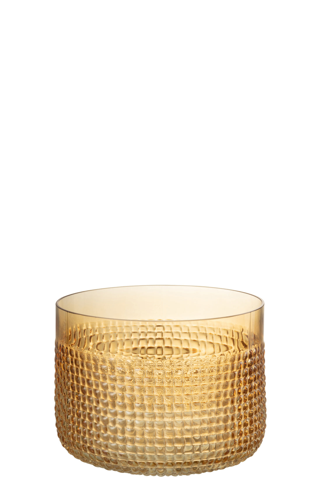 J-Line Vaas Patroon Glas Oranje Large - 13.50 cm hoog