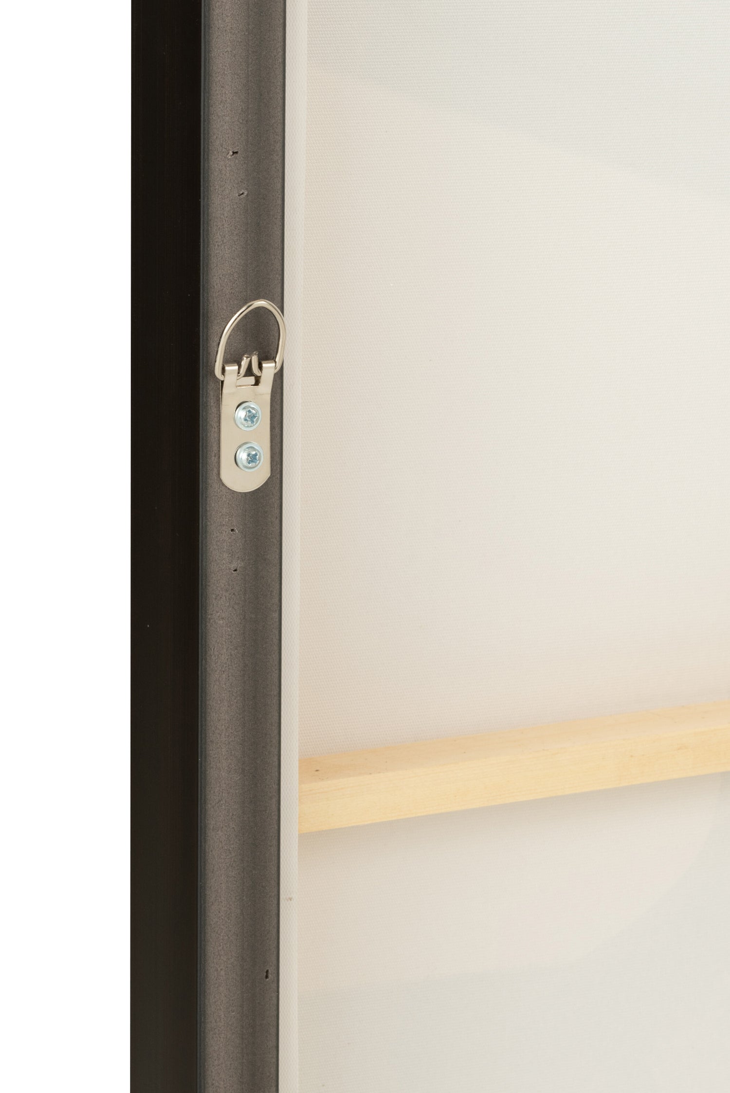 Kader Afrikaanse Vrouw Strepen Hout/Canvas Bruin/Zwart