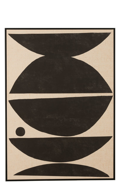 Framevormen Etnisch Hout/Canvas Bruin/Zwart