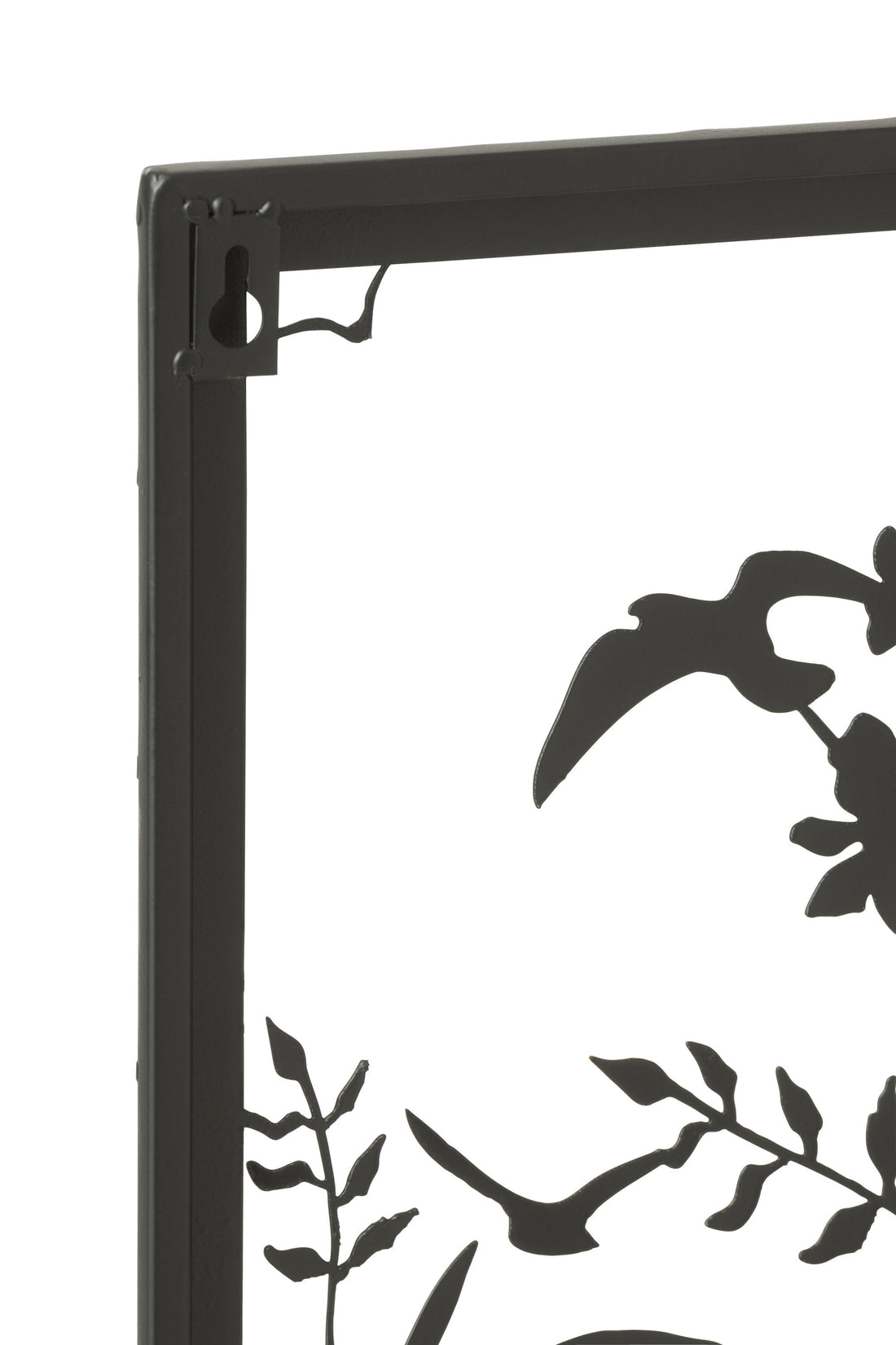 Wanddecoratie/Bloempotten Planten Metaal Zwart