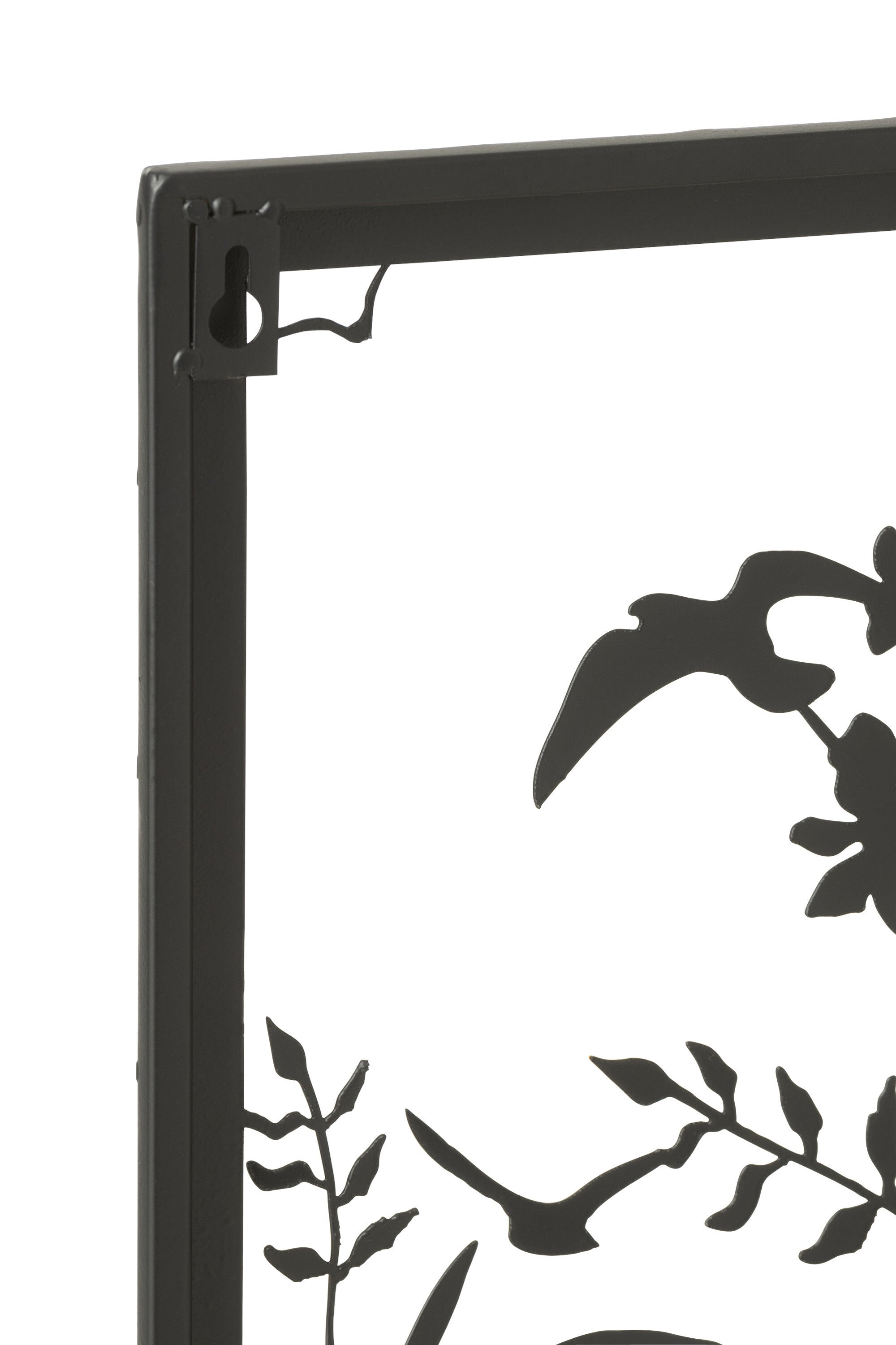 Wanddecoratie/Bloempotten Planten Metaal Zwart