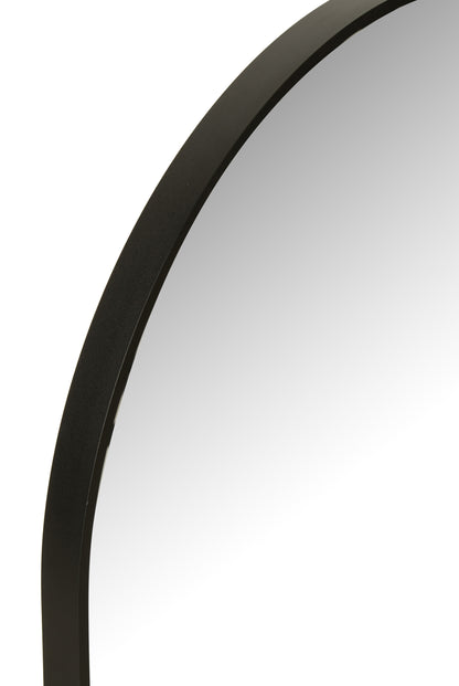 Spiegel Ovaal Glas/Metaal Zwart