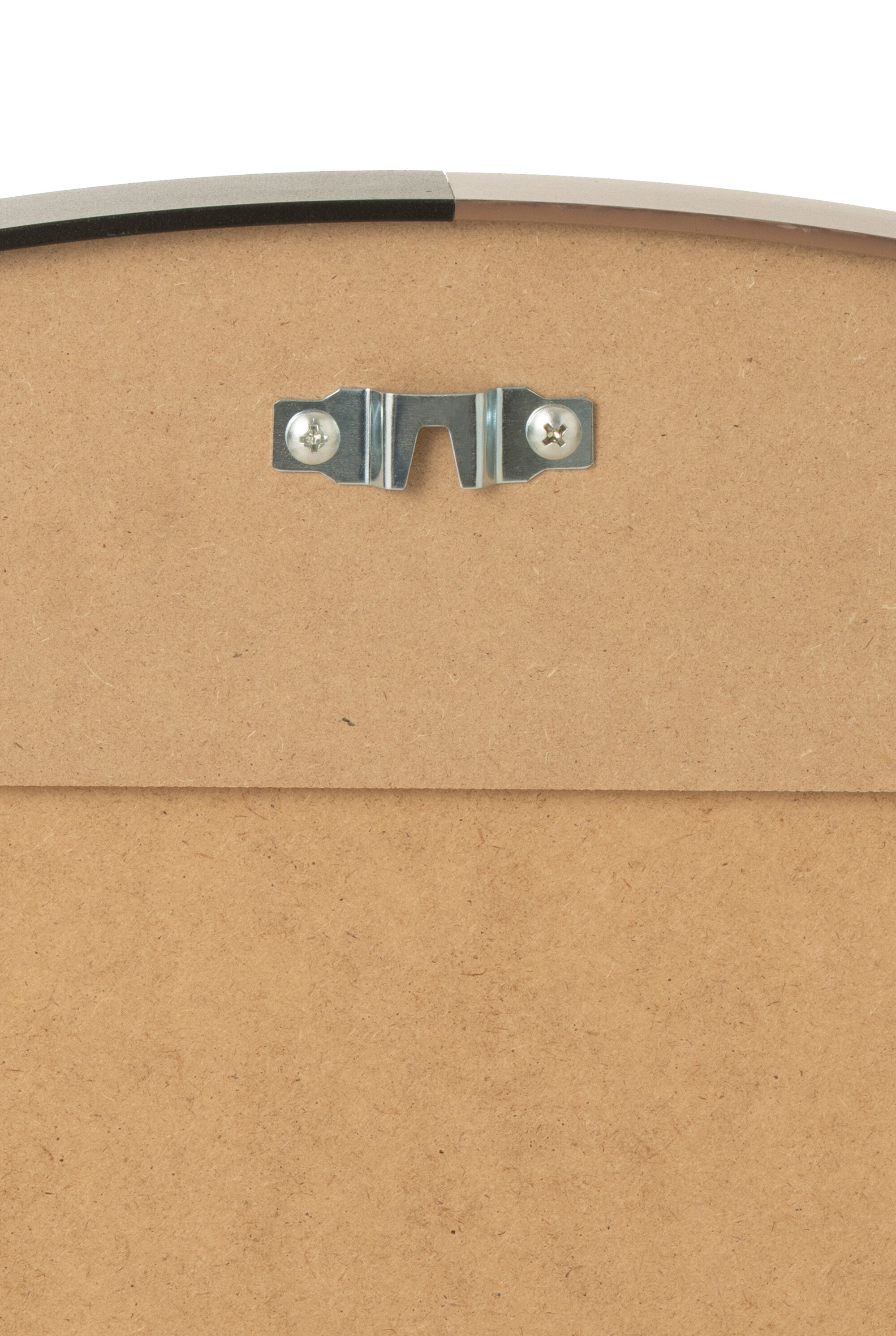 Spiegel Rond Metaal/Hout Zwart Groot