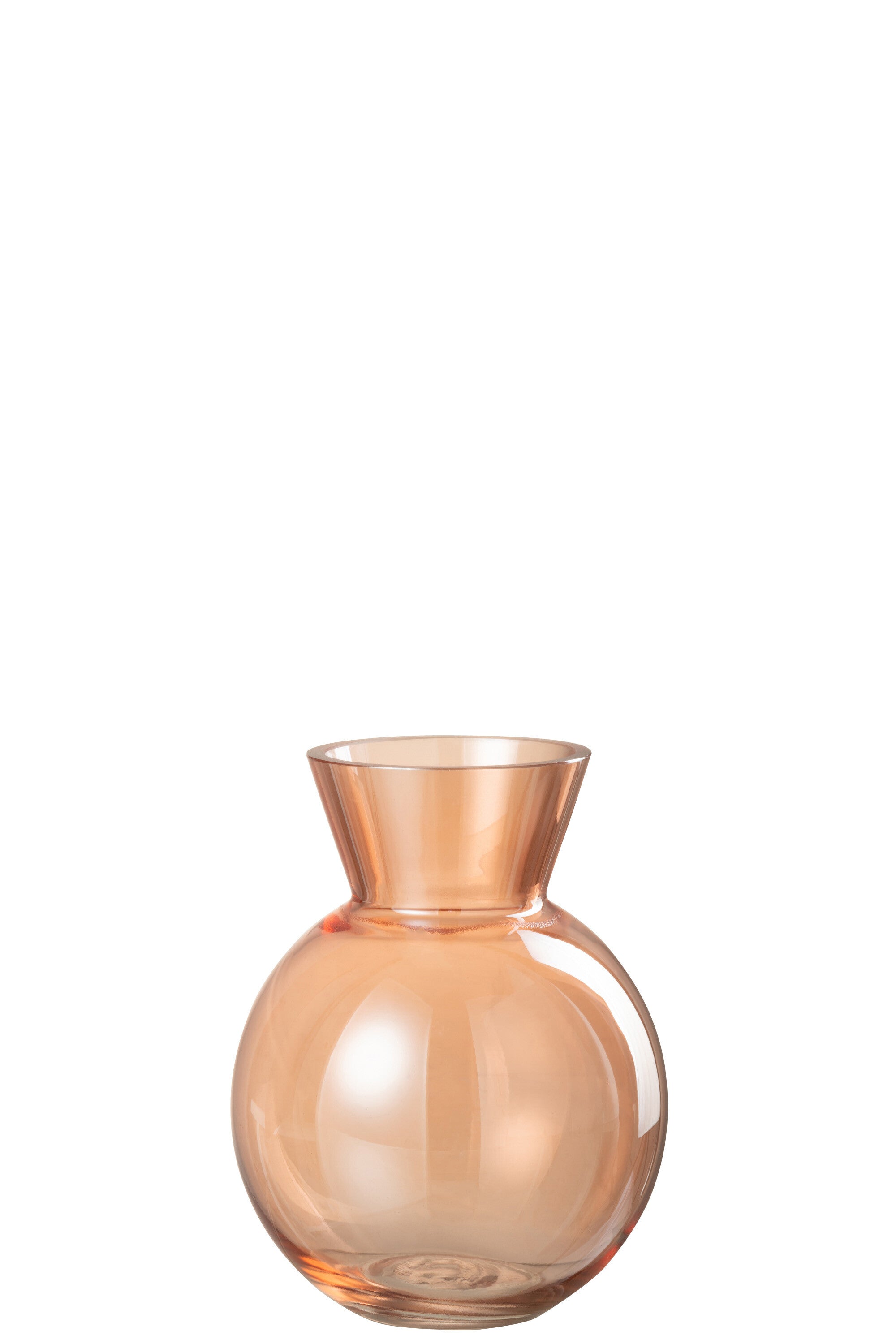 J-Line vaas Lucy - glas - oranje - small