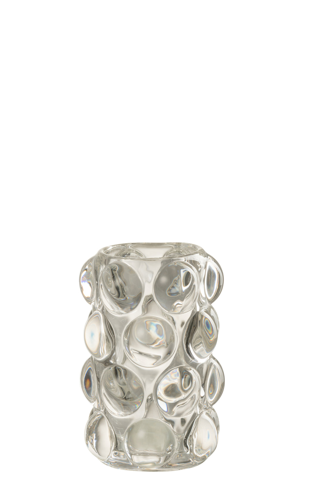 J-Line Theelichthouder Bollie Glas Transparant