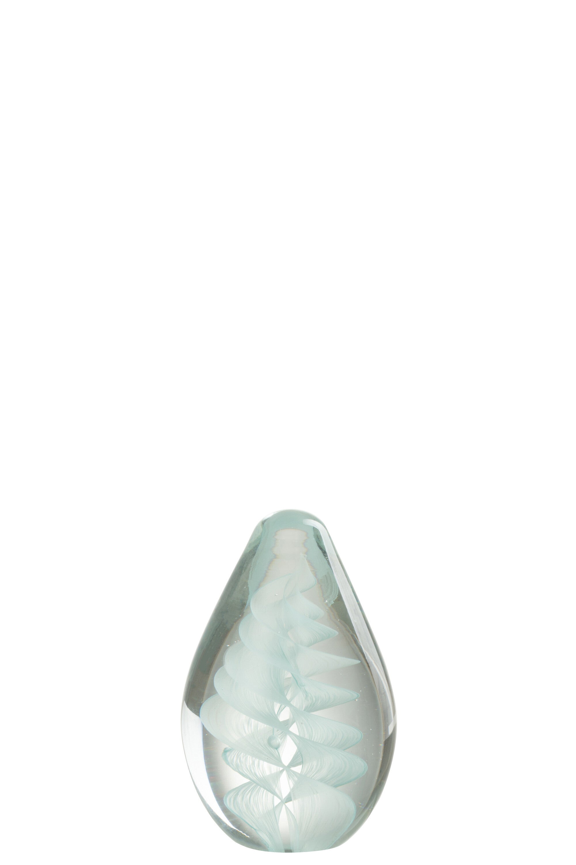 Spiraal Glazen Blauw Klein