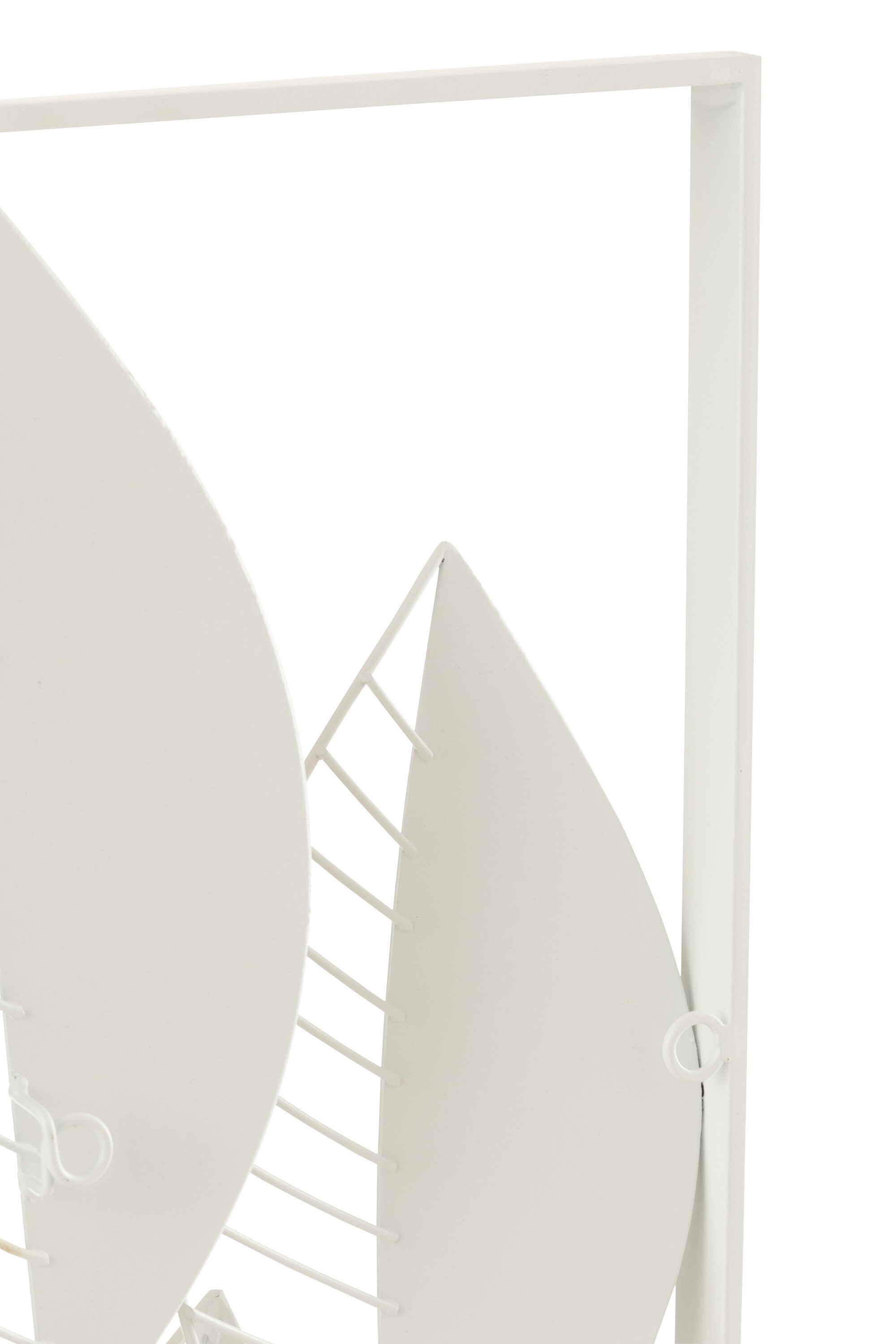 Wanddecoratie Bladeren Metaal/Bamboe Mix Klein