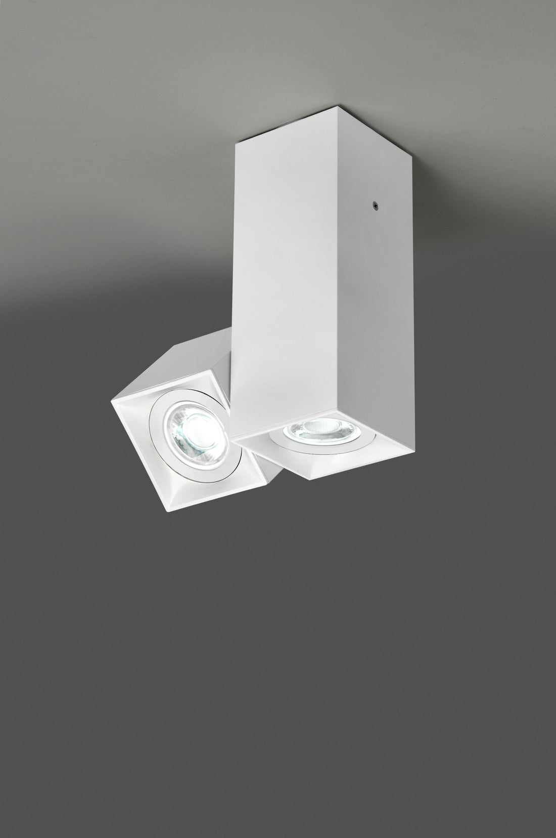 Dau 80 plafondlamp 2 x GU10 gestructureerd wit