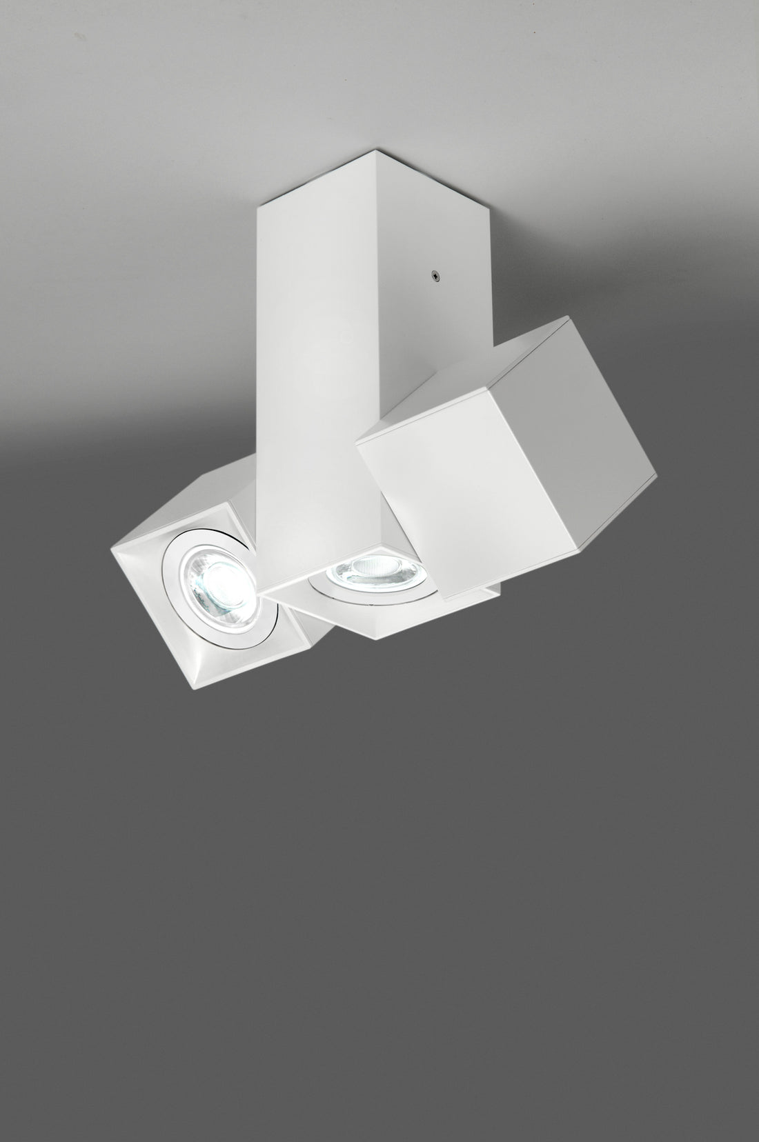 Dau 80 plafondlamp 3 x GU10 gestructureerd wit