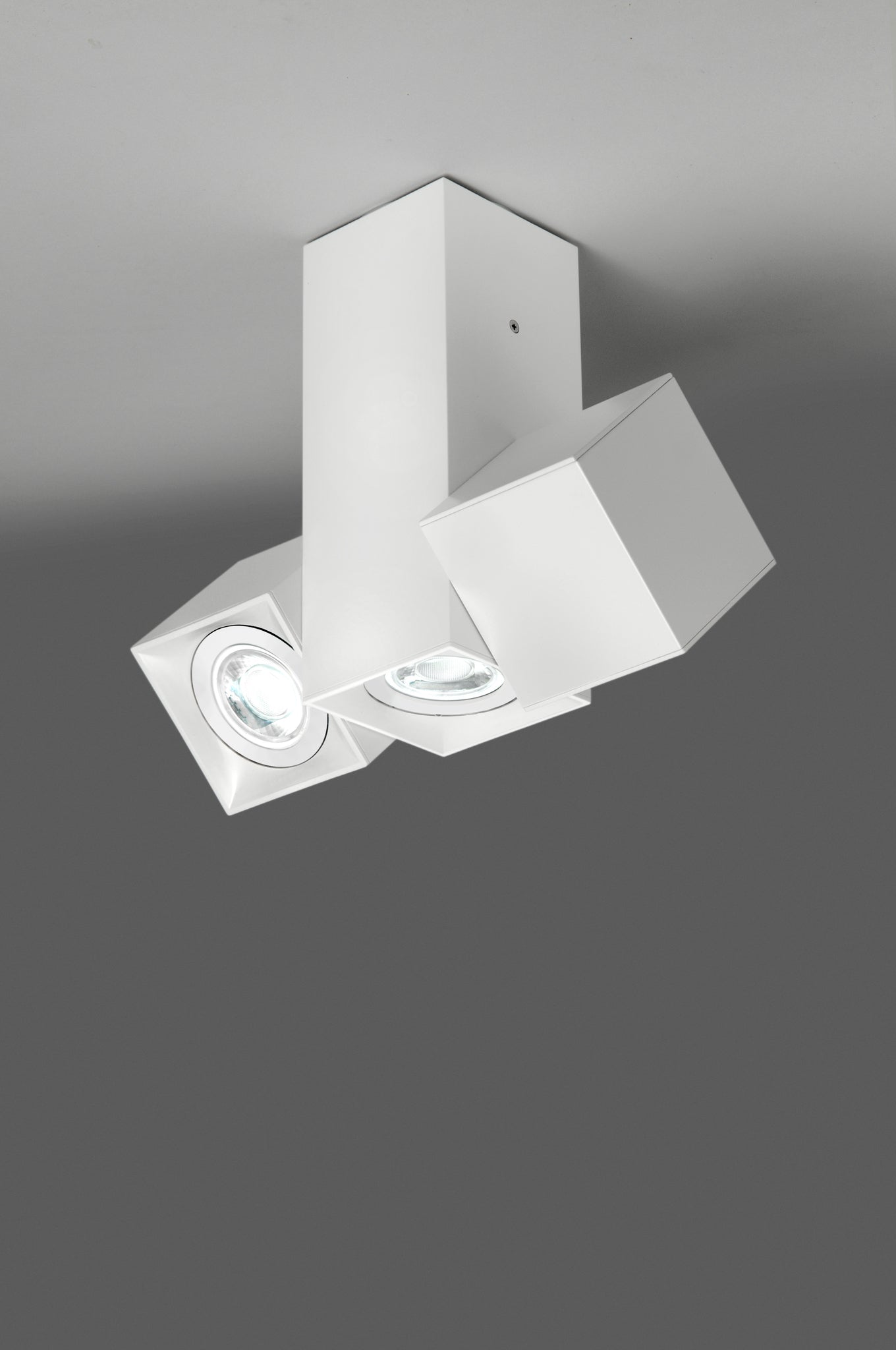Dau 80 plafondlamp 3 x GU10 gestructureerd wit