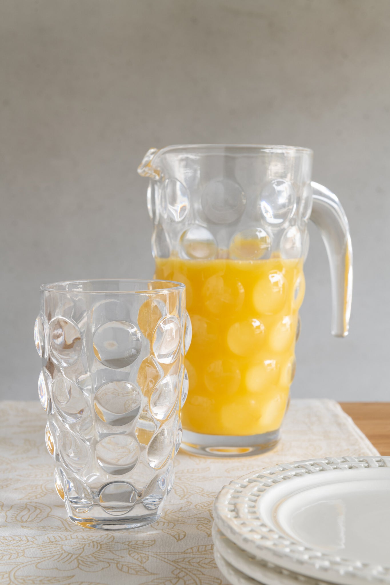 J-Line Bubbel Longdrink glas - drinkglas - transparant