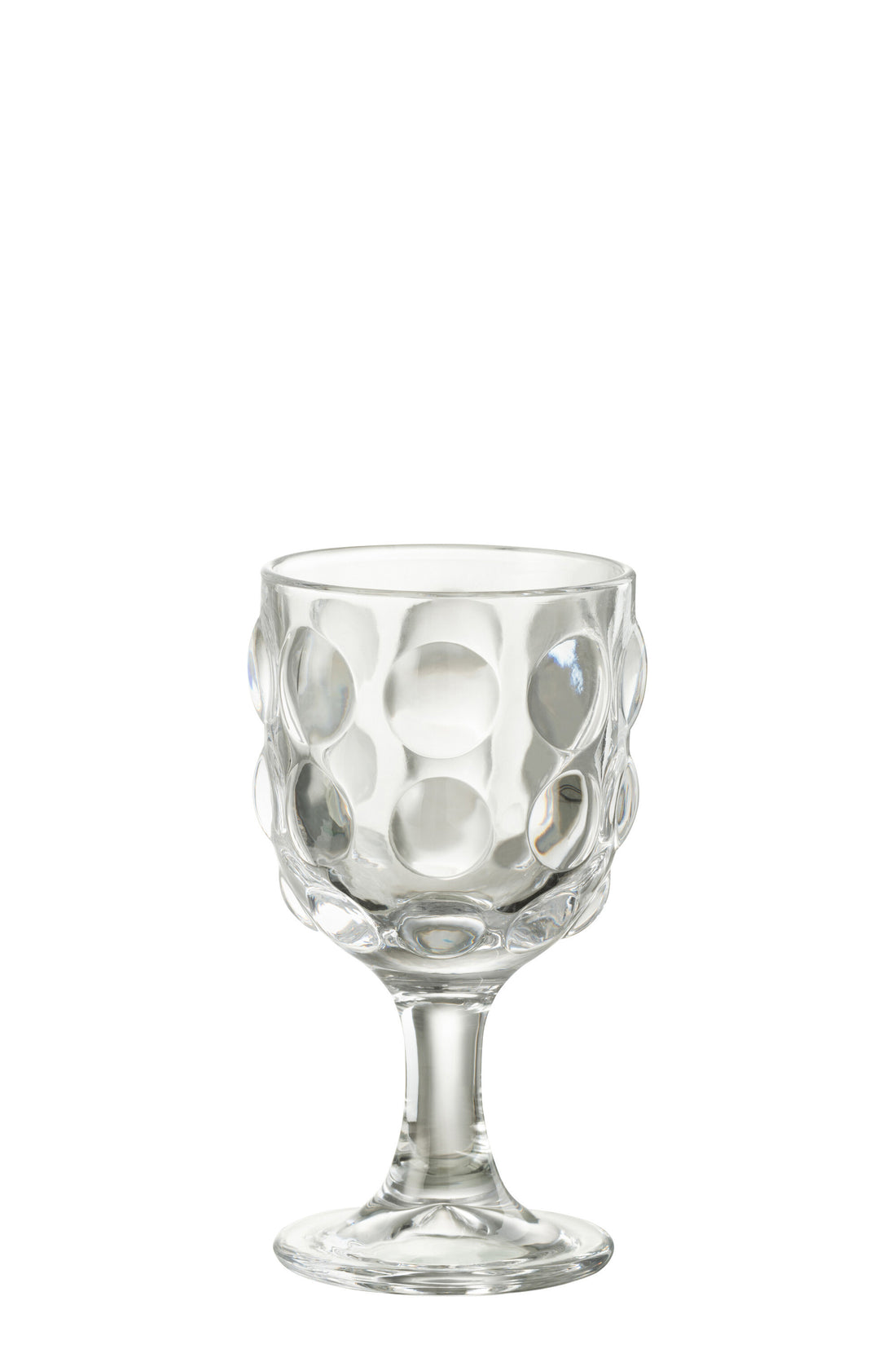 J-Line Bubble wijnglas - glas - transparant - 6x