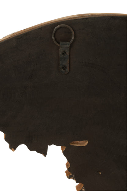 Wandornament Kaart Hout Bruin