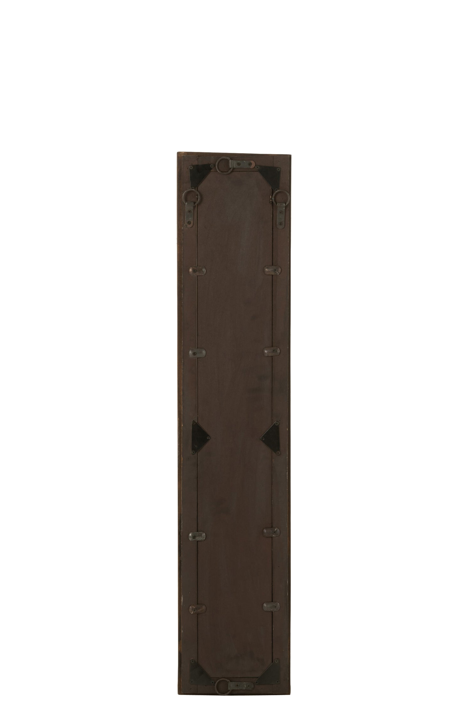 J-Line Spiegel Rechthoek Hout Bruin Small - Wandspiegel 120.00 x 24.00 cm