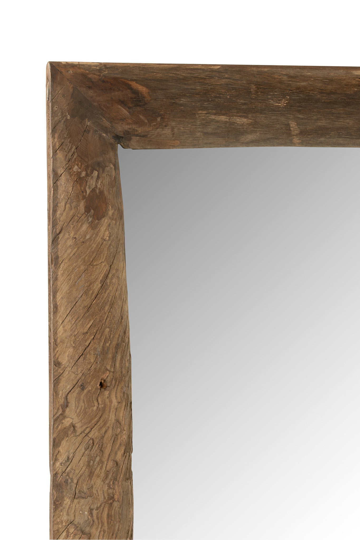 Wandspiegel Rechthoek Hout Bruin Groot