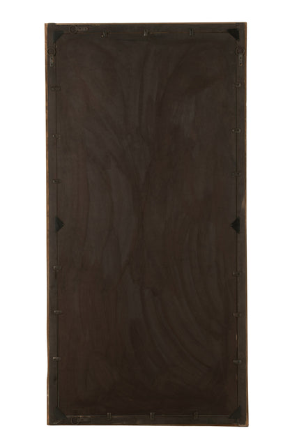Wandspiegel Rechthoek Hout Bruin Groot