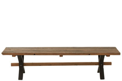 Bank Vintage Hout Bruin