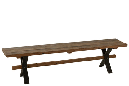 Bank Vintage Hout Bruin