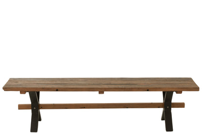 Bank Vintage Hout Bruin