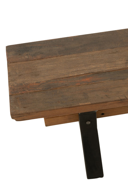 Bank Vintage Hout Bruin