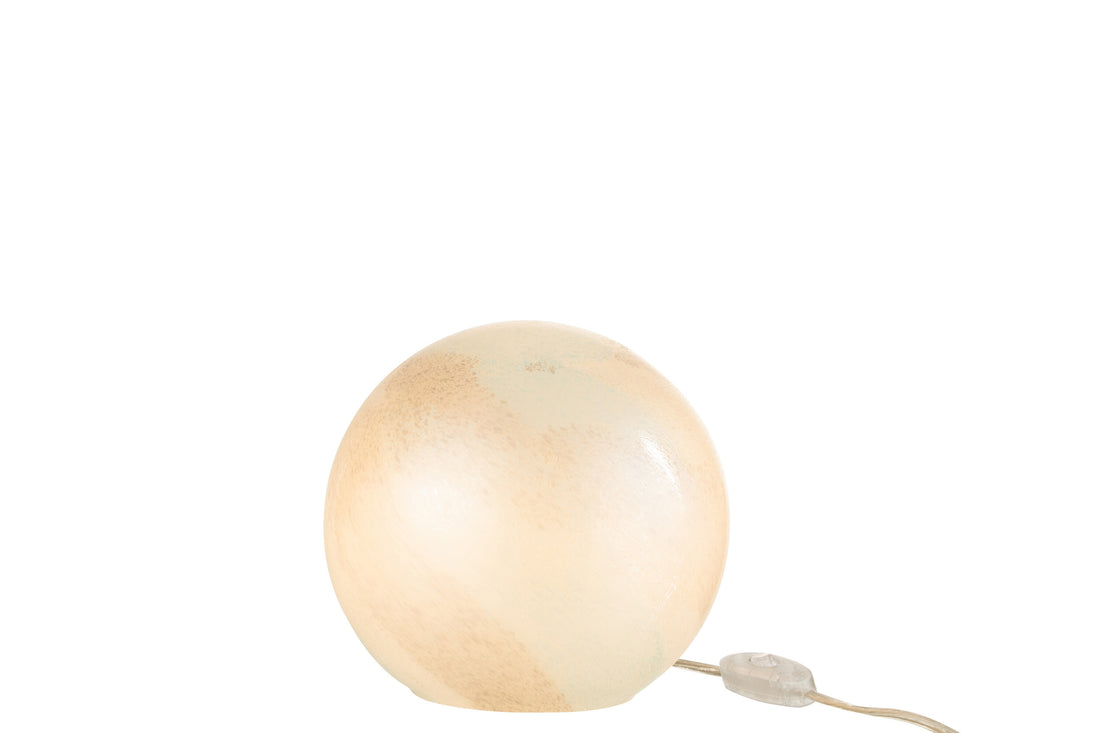 J-Line Lamp Parel Rond Glas Wit Small