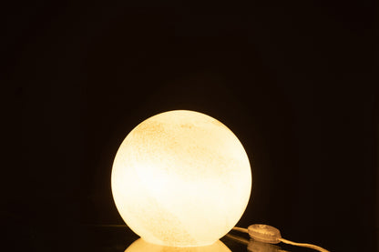 J-Line Lamp Parel Rond Glas Wit Small