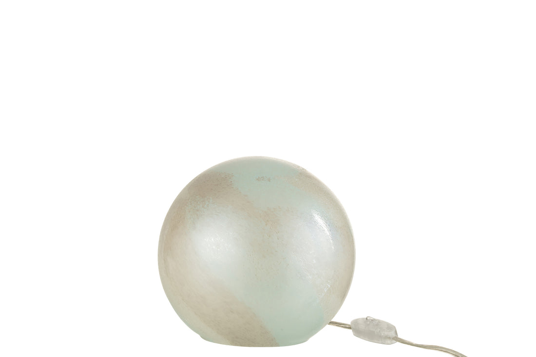 J-Line Lamp Parel Rond Glas Wit Small