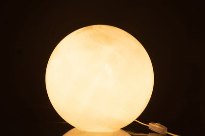 J-Line Lamp Parel Rond Glas Wit Large