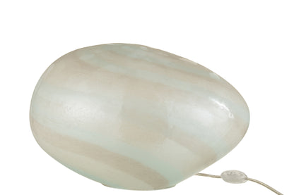 J-Line Lamp Parel Ovaal Glas Wit