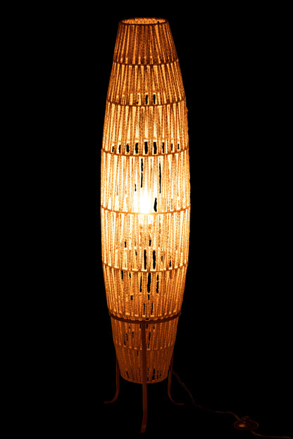 J-Line Staanlamp Gewoven Jute Beige Large