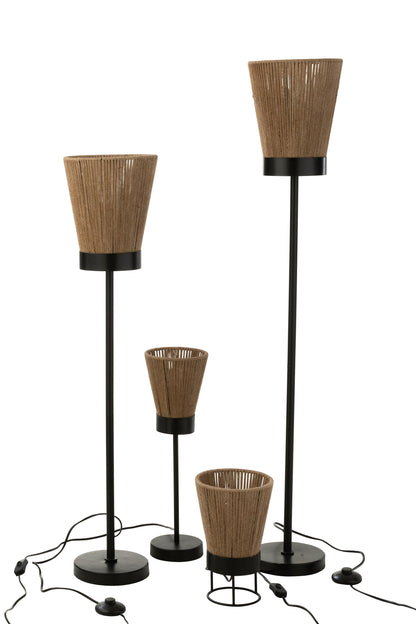 J-Line Staanlamp Luna Jute Beige Large