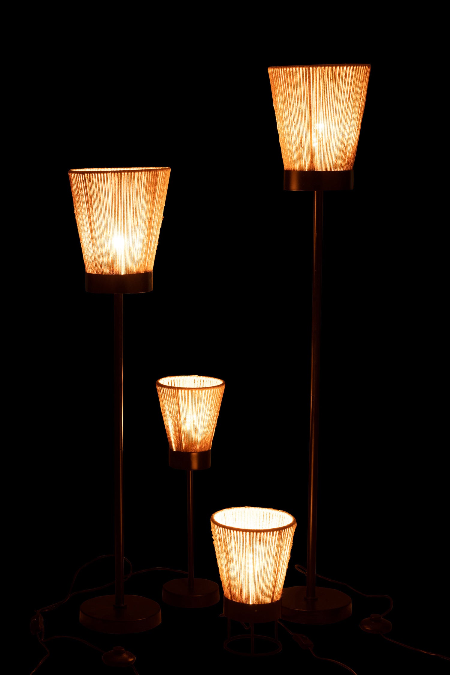 J-Line Staanlamp Luna Jute Beige Large