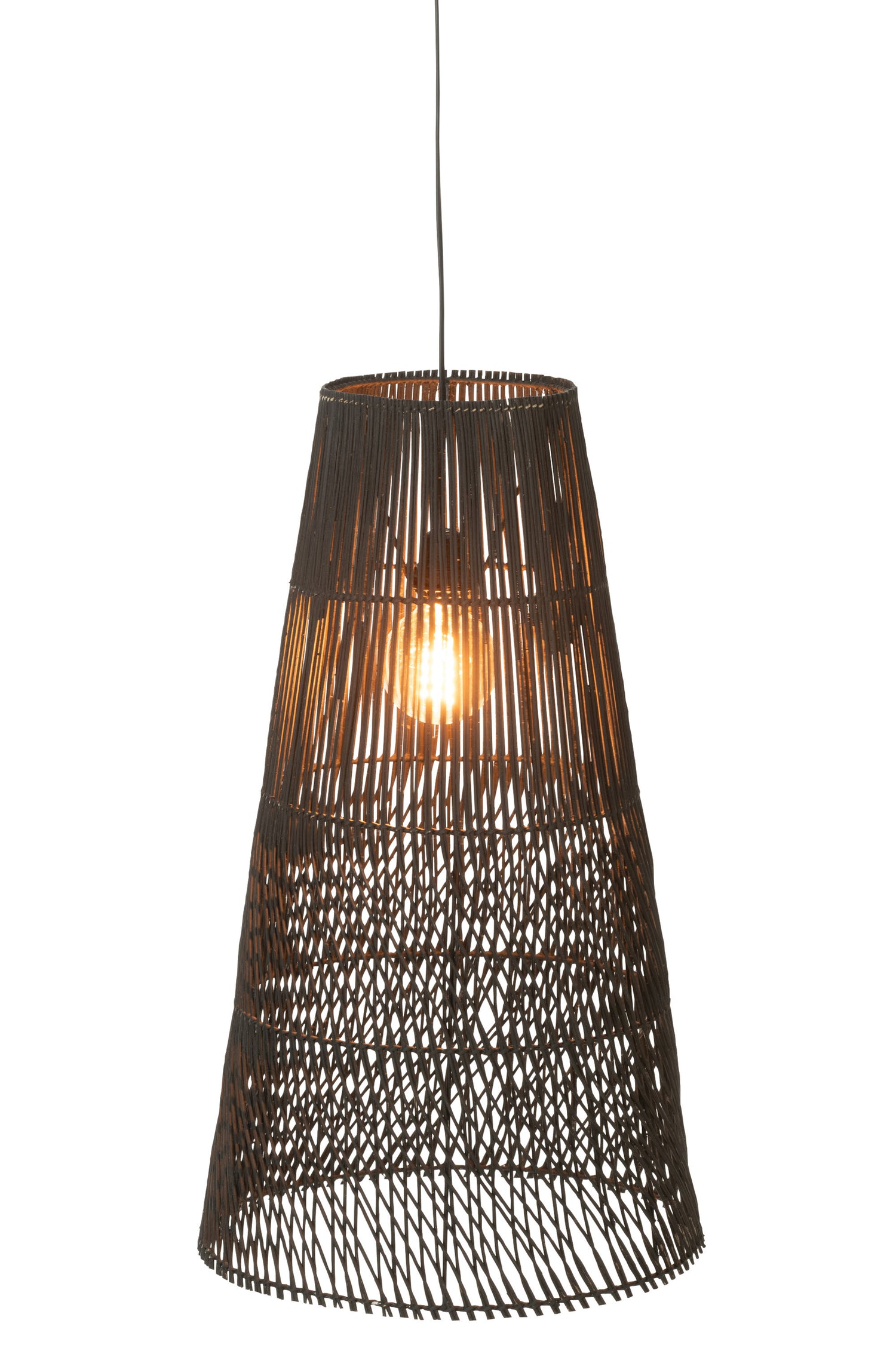 J-Line Alexia hanglamp - hout - bruin