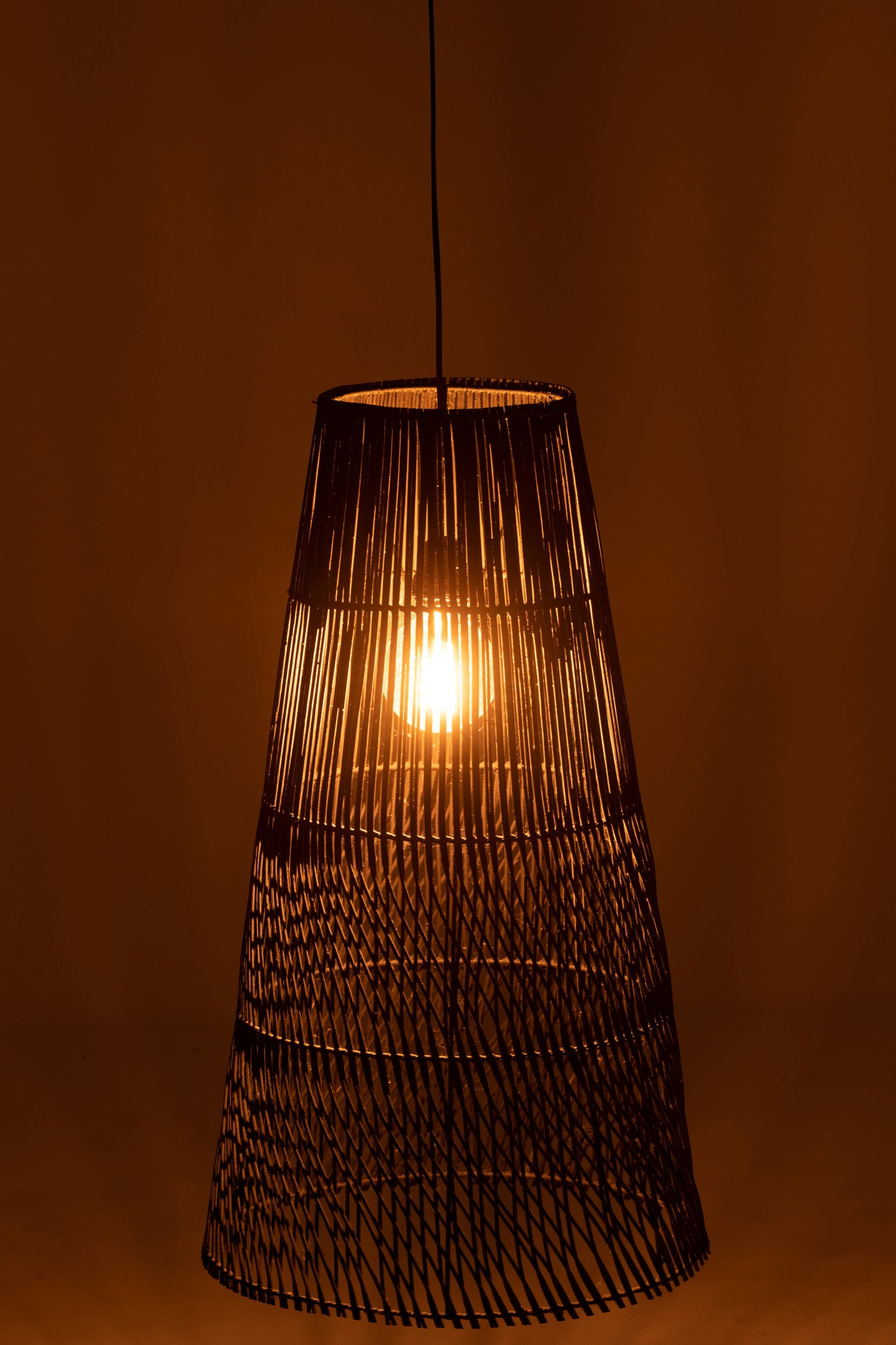 J-Line Alexia hanglamp - hout - bruin