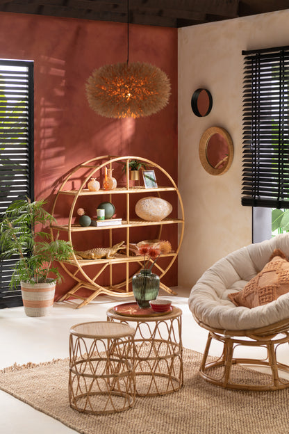 Staande Plank Rotan Natuurlijk